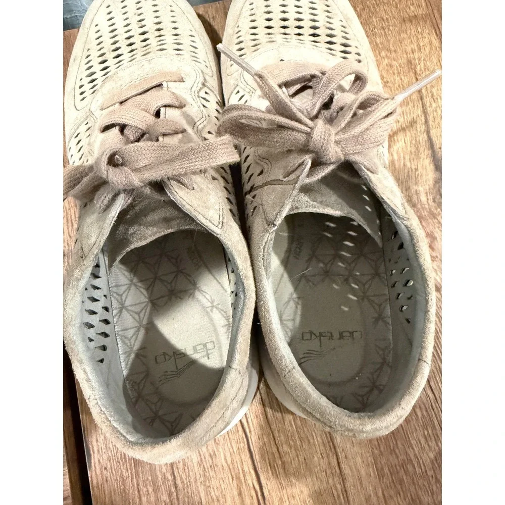 Dansko Perforated Suede Leather Lace Up Sneakers Comfort‎ Shoes Size 38
